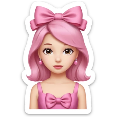 chica girly coquette sticker