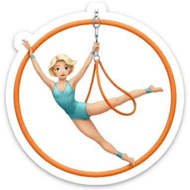 aerial hoop aerialist sticker