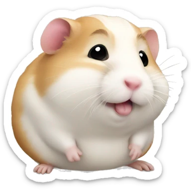 Chunky hamster  sticker