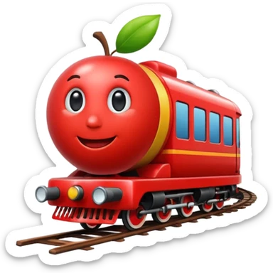 train Apple emoji sticker