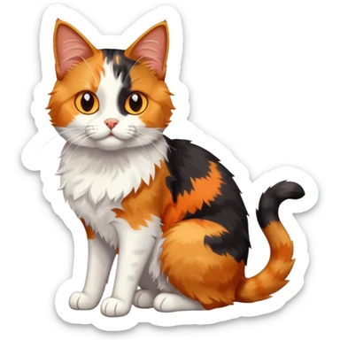 three-legged cat named Carey, playful pose sticker