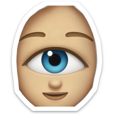 yeux en cœur sticker