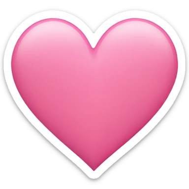 Pink heart  sticker