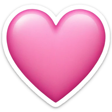 pink heart sticker