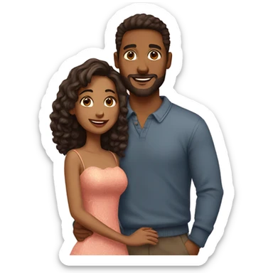 lovely couple sticker