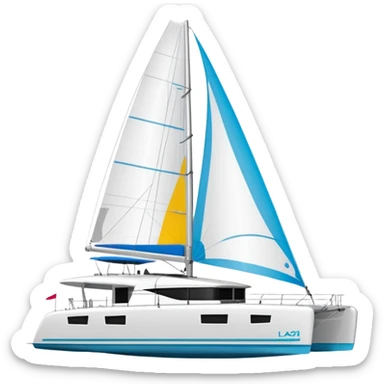 lagoon 43 catamaran sticker