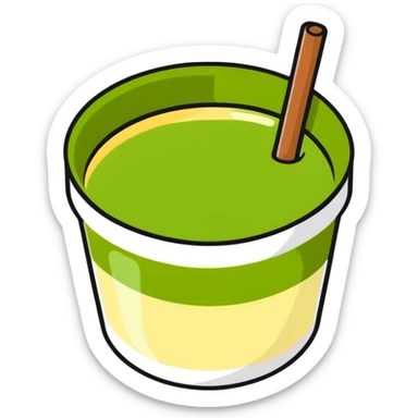 Matcha with stras sticker