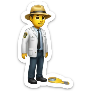 Crime scene investigator  sticker