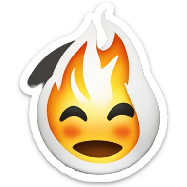Fire and Resume sticker