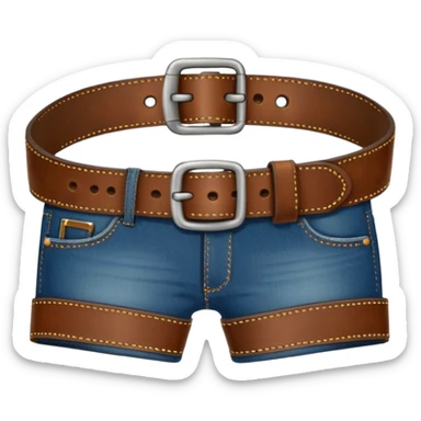 Jeans belt sticker