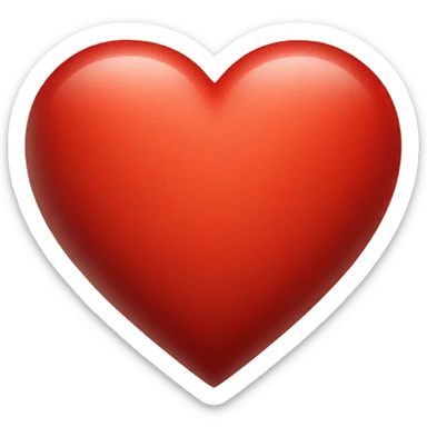 Red heart sticker