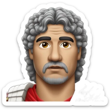 Realistic-Maradona-dressed-as-a-Roman-emperor sticker