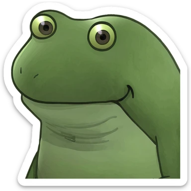 frog is mad sticker