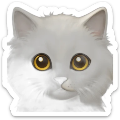 ragdoll kitten with off-white with darker ears sticker