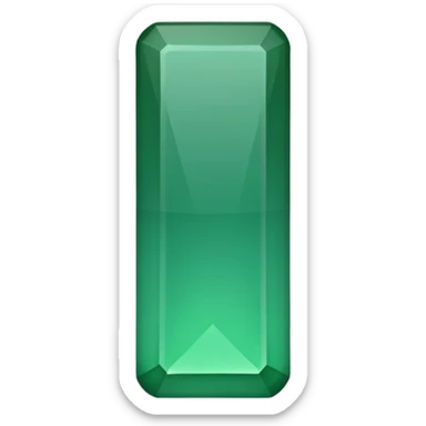 Green rectangle  sticker