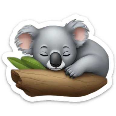 Koala is sleeping sticker