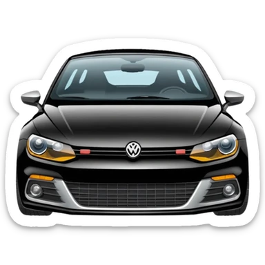Scirocco black sticker