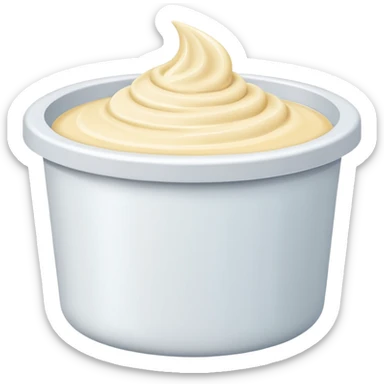 plastic tub creams sticker