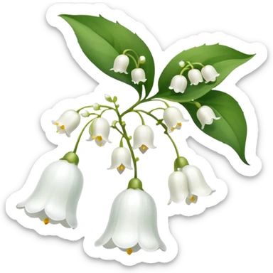 lily of the valley sticker