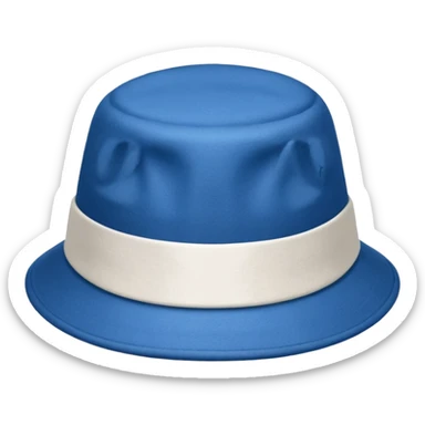 Blå dansk student hue sticker