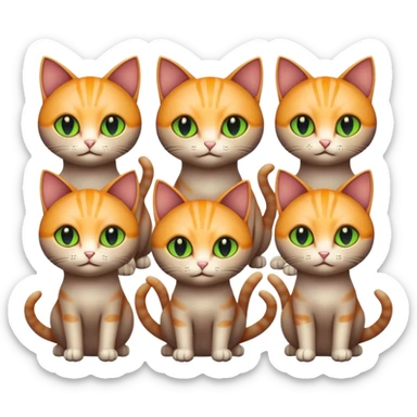 ufo cats  sticker