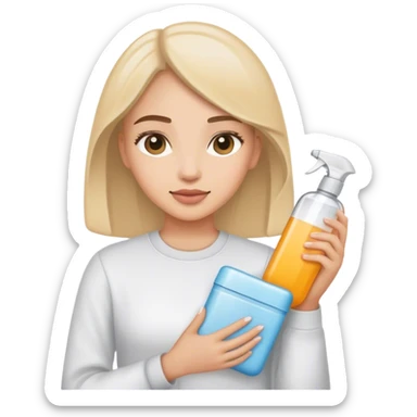 Clean girl essentials sticker