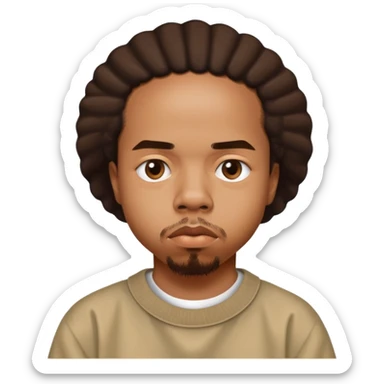 Earl Sweatshirt rapper with his signature stoic expression sticker