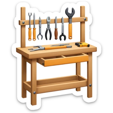 minimalist Workbench sticker