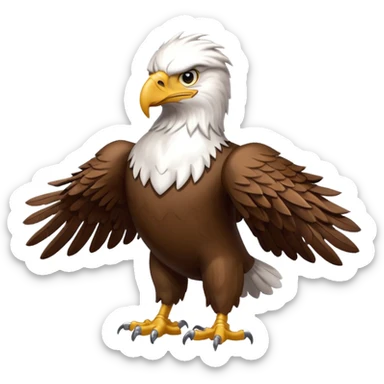 liberty university eagle mascot sticker