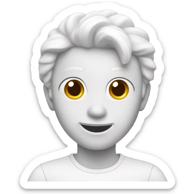 2 best friends white color sticker