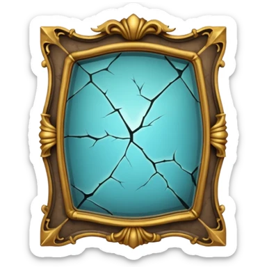Haunted mirror – Cracked, glowing









 sticker