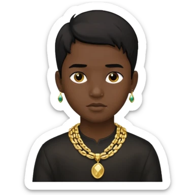 Has un chico con mucha plata y que tenga pelo negro sticker