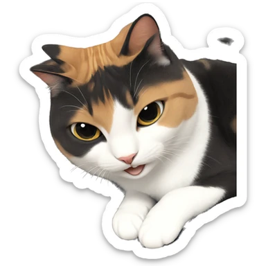 cat gazing at camera sticker