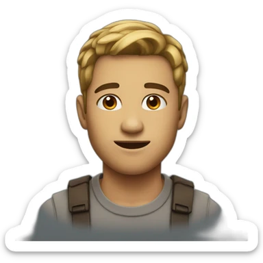 Person with nice jawline  sticker