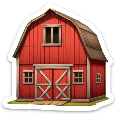 A barn sticker