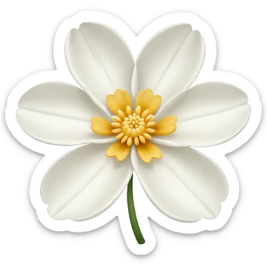 Flor de Lopus branco mas ver ao lado  sticker