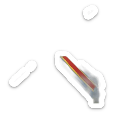 flag emoji with a blue Scandinavian cross with a red outline on a yellow background Ingermanland sticker