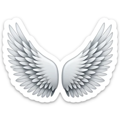 Only a double side wing not a bird sticker