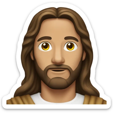 Jesus with CAT EYES sticker