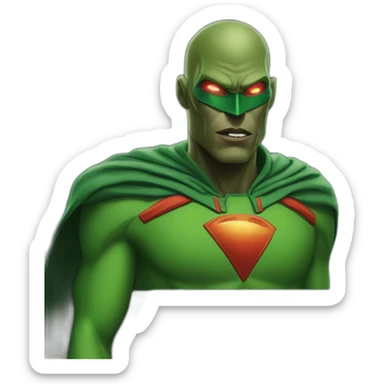 martian manhunter sticker