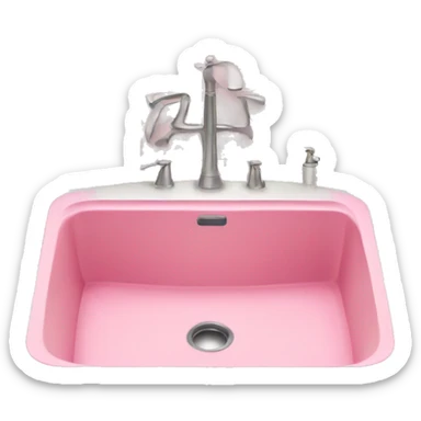 Pink sink  sticker