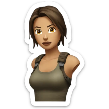 Lara Croft sticker