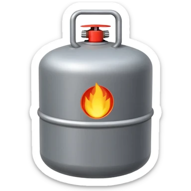 LPG cylinder sticker
