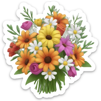 Flowers bouquet sticker