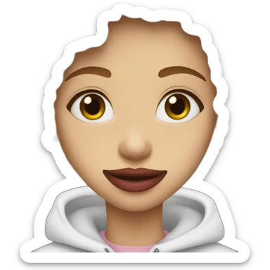 a member of lip bite emoji nation sticker