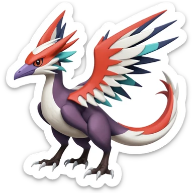  Nargacuga-Latias-Noivern-Silvally-Pokémon-Fakémon-fusion (full body) sticker