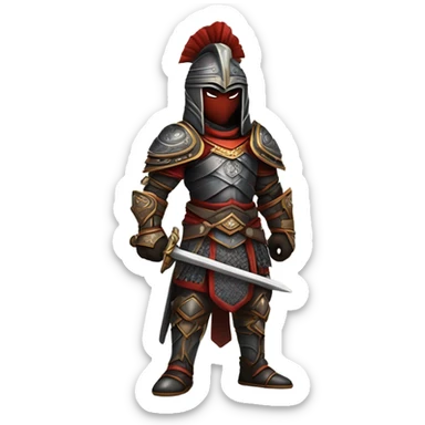 dark elegance of a warrior sticker