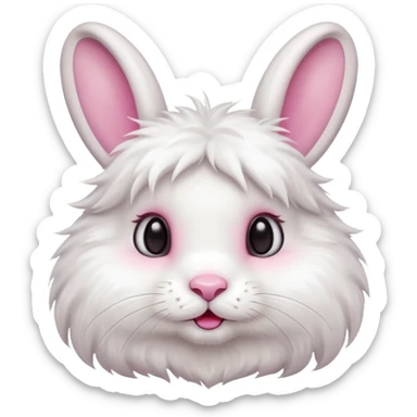 a cute and sweet rabbit sticker