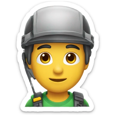 chico gamer enfadado sticker