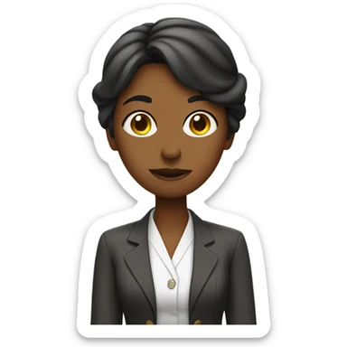 woman taking accountability sticker